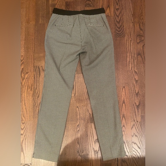 Zara checkered ankle-lenght mid-rise pants size M - Picture 3 of 5